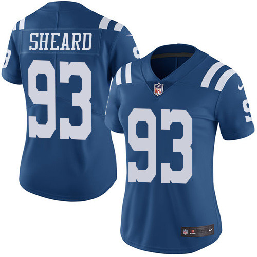 Indianapolis Colts #93 Limited Jabaal Sheard Royal Blue Nike NFL Women Rush Vapor Untouchable jersey->indianapolis colts->NFL Jersey